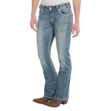59%OFF レディースカジュアルジーンズ ロックンロールカウガールライトウォッシュジーンズ - ミディアムライズ、ブーツカット（女性用） Rock and Roll Cowgirl Light Wash Jeans - Medium Rise Bootcut (For Women)画像